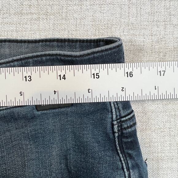 Mavi Zach Straight Leg Mid-Rise Jeans Women 33/32 Dark Wash Stretch Denim - Picture 6 of 13